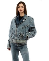 Moschino - Multicolor Cotton Denim Jacket - Lyst