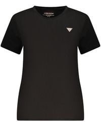 Guess - Black Cotton T - Lyst