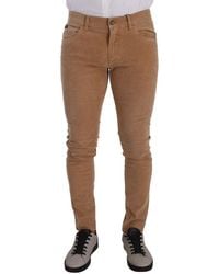 Dolce & Gabbana - Elegant Slim Fit Corduroy Jeans - Lyst