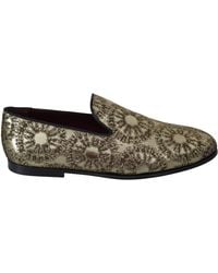 Dolce & Gabbana - Bordeaux Loafers Slides Dress Shoes - Lyst