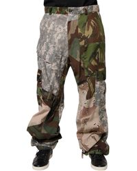 Dolce & Gabbana - Multicolor Patchwork Camouflage Cargo Pants - Lyst