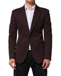 Dolce & Gabbana - Cotton 2 Buttons Suit Jacket Blazer - Lyst
