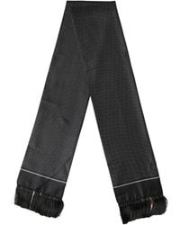 Dolce & Gabbana - Silk Polka Dot Crown Foulard 140Cm X 16.5Cm Scarf - Lyst