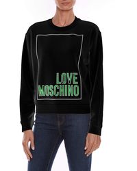 Love Moschino - Chic Logo Print Cotton T-Shirt Dress - Lyst