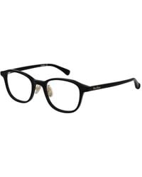 Max Mara - Black Acetate Glasses (frames) - Lyst