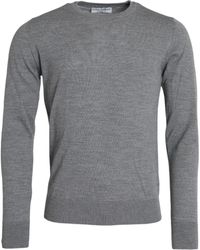 Dolce & Gabbana - Ash Wool Crew Neck Pullover Sweater - Lyst