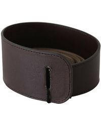 Gianfranco Ferré - Elegant Dark Braided Leather Belt - Lyst