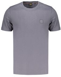BOSS - Blue Cotton Men's T - Lyst