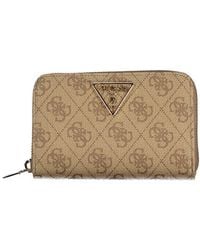 Guess - Beige Polyurethane Wallet - Lyst