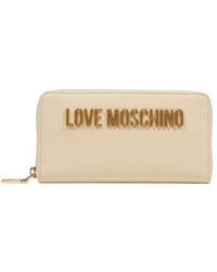Love Moschino - Beige Polyethylene Wallet - Lyst