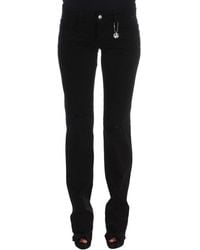 CoSTUME NATIONAL - Cotton Slim Fit Bootcut Jeans Black Sig30120 - Lyst