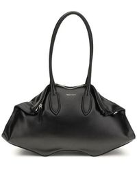 McQueen - Black Calf Leather Bos Taurus Shoulder Bag - Lyst