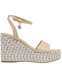 Guess - Beige Polyethylene High Heel Pumps - Lyst
