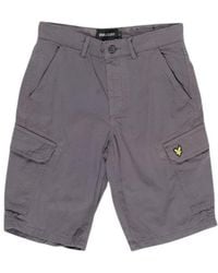 Lyle & Scott - Gray Cotton Short - Lyst