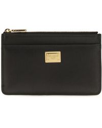 Dolce & Gabbana - Black Calf Leather Bos Taurus Wallet - Lyst