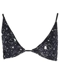KARL LAGERFELD - Black Polyamide Swimsuit - Lyst