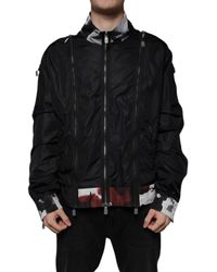 Dolce & Gabbana - Nylon Full Zip Bomber Jacket - Lyst
