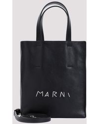 Marni - Black Museo Soft Grained Calf Leather Mini Handbag - Lyst