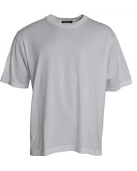 Dolce & Gabbana - Cotton Round Neck Short Sleeve T-Shirt - Lyst
