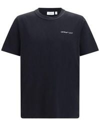 Off-White c/o Virgil Abloh - Black Cotton T-shirt - L - Lyst