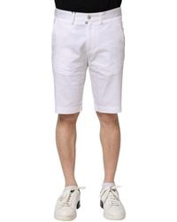 Dolce & Gabbana - Cotton Chino Regular Fit Shorts - Lyst