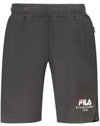 Fila - Black Cotton Men's Pants - Lyst
