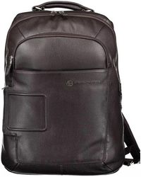 Piquadro - Brown Nylon Backpack - Lyst