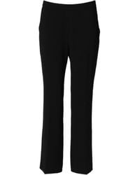 Aspesi - Black High Waist Zip Straight Chino Trouser Pants - Lyst