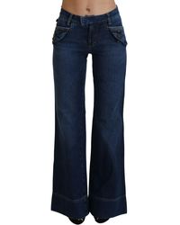 Just Cavalli - Chic Flared Cotton Denim Jeans - Lyst