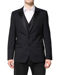 Dolce & Gabbana - Dark Martini Wool Suit 2 Piece Jacket - Lyst