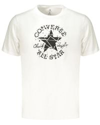 Converse - White Cotton Men's T - Lyst