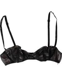 Dolce & Gabbana - Silk Stretch Balconcino Bra Underwear - Lyst