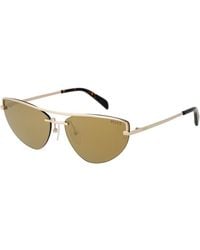 PUCCI - Gold Metal Sunglasses - Lyst