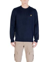 Lyle & Scott - Blue Cotton Sweatshirt - Lyst