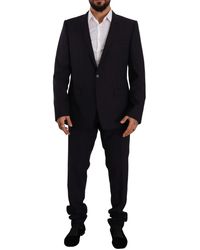 Dolce & Gabbana - Elegant Slim Fit Wool Silk Two-Piece Suit - Lyst