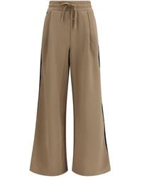 Max Mara - Beige Cotton Casual Pants - Lyst
