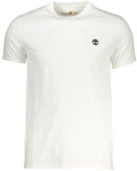 Timberland - White Cotton Men T - Lyst