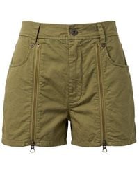 MR & MRS - Green Cotton Shorts - Lyst