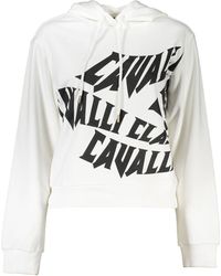 Class Roberto Cavalli - White Cotton Sweater - Lyst