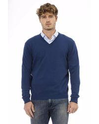 Sergio Tacchini - Blue Wool Sweater - Lyst
