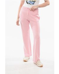 Versace - Knitted Bootcut Sweatpants With Elastic Waistband - Lyst