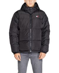 Tommy Hilfiger - Black Recycled Polyester Jacket - Lyst