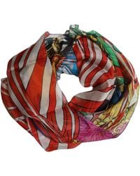 Dolce & Gabbana - Multicolor Silk Printed Square Foulard Scarf - Lyst