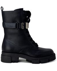 Guess - Black Synthetic Leather Boot - Lyst