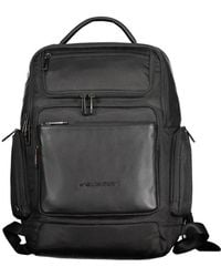 Piquadro - Black Recycled Polyethylene Men Backpack - Lyst