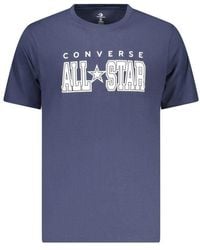 Converse - Blue Cotton Men's T - Lyst