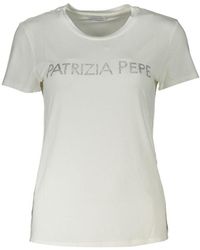 Patrizia Pepe - Organic Cotton T-Shirt - Lyst