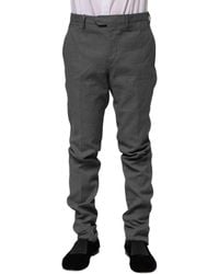 Bencivenga - Black White Checkered Tapered Dress Pants - Lyst