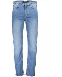 Napapijri - Light Blue Cotton Jeans & Pant - Lyst