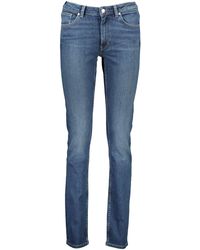 GANT - Sleek Slim-Fit Faded Jeans - Lyst